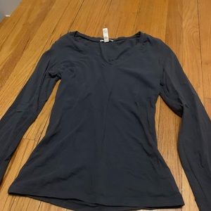 Grey long sleeve shirt